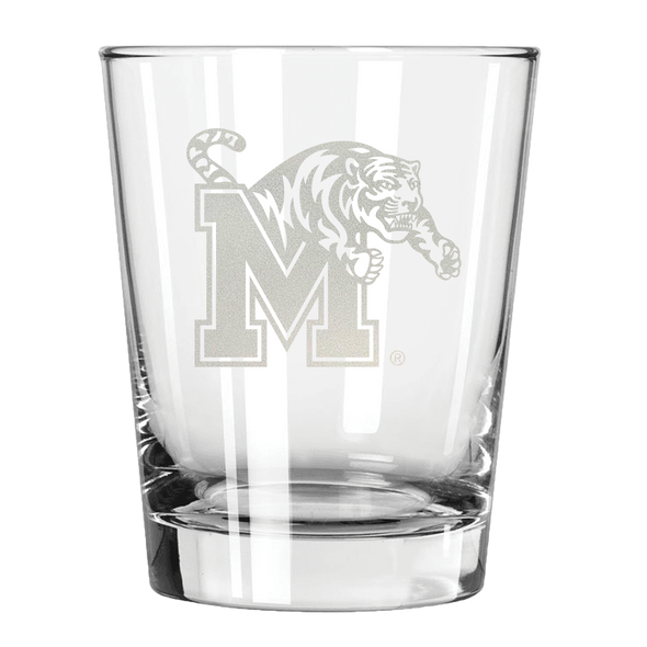 Memphis Tigers 15oz Old Fashioned w/Etched Logo