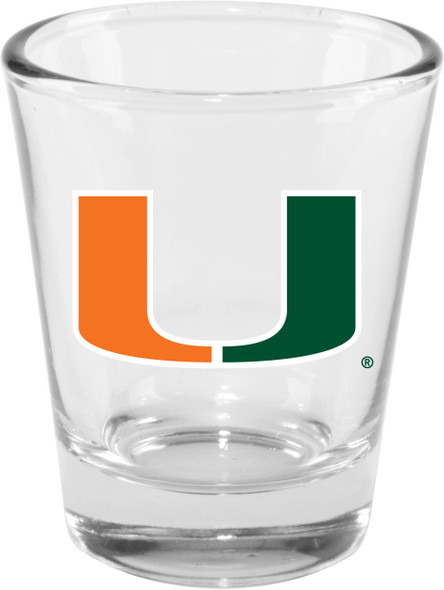 Miami Hurricanes 2oz Clear Collector Glass