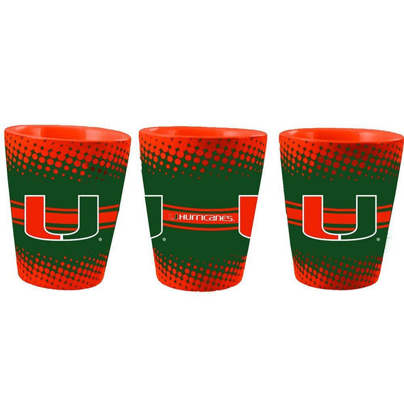 Miami Hurricanes 2oz Full Wrap Collector Glass