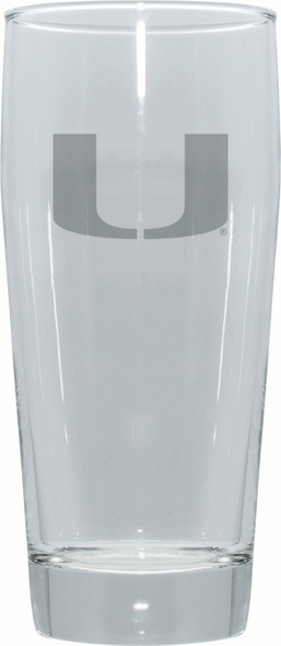 Miami Hurricanes 16oz Pub Pilsner w/Etched Logo