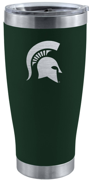 Michigan State Spartans 20oz Green Tumbler w/Etched Logo
