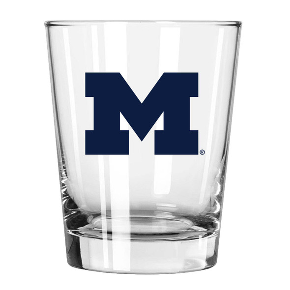 Michigan Wolverines 15oz Old Fashioned w/Color Logo