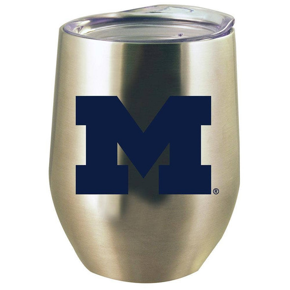 Michigan Wolverines 12oz Stainless Stemless Tumbler