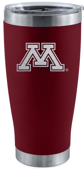 Minnesota Golden Gophers 20oz Crimson Tumbler w/Etched Logo