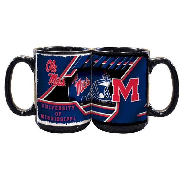 Ole Miss Rebels 15oz Black Containment