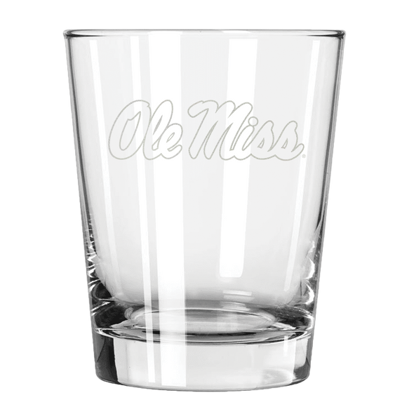 Ole Miss Rebels 15oz Old Fashioned w/Etched Logo