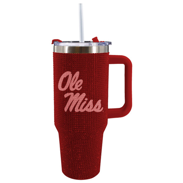 Mississippi Ole Miss Rebels 40oz Bling Tumbler