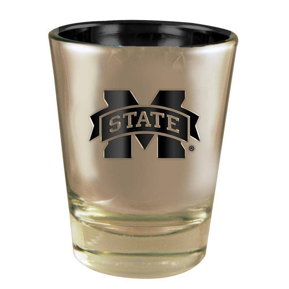 Mississippi State Electroplated Shot Glass