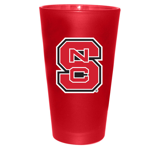 NC State Wolfpack 16oz Color Frosted Pint Color Logo