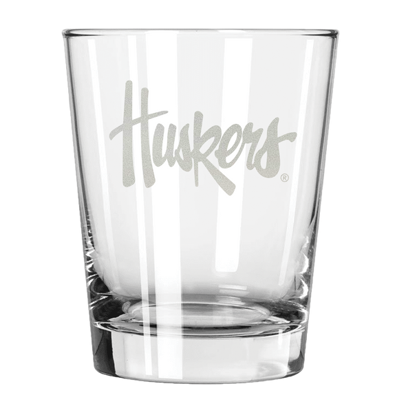 Nebraska Cornhuskers 15oz Old Fashioned w/Etched Logo