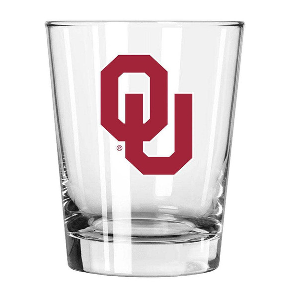 Oklahoma Sooners 15oz Old Fashioned w/Color Logo