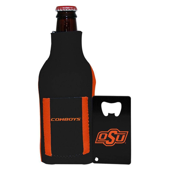 Oklahoma State Cowboys Bottle Insulator w/ Opener