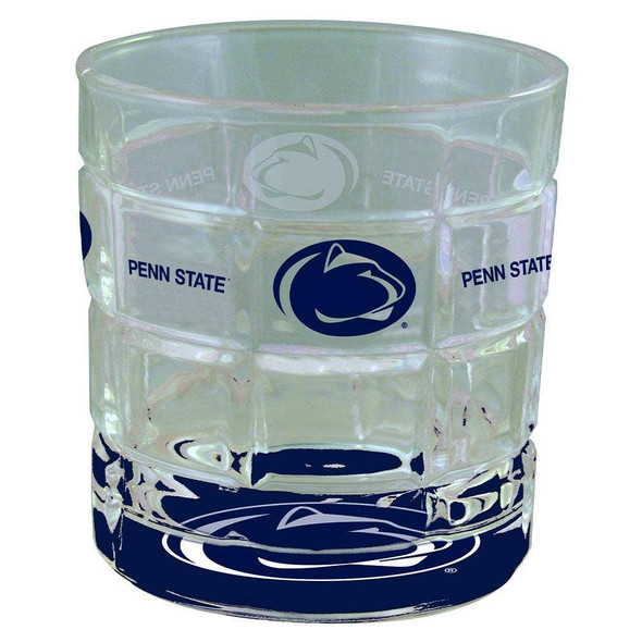 Penn State Nittany Lions Bottom Up Squared Rocks Glass