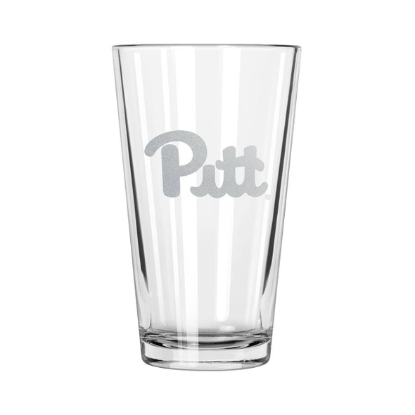 Pittsburgh Panthers 16oz Pint Glass w/Etched Logo