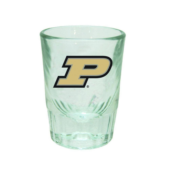 Purdue Boilermakers 2oz Fluted Collect Glass