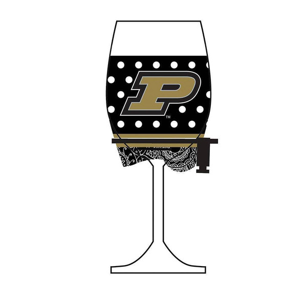 Purdue Boilermakers Wine Glass Woozie