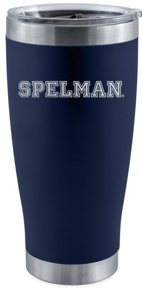 Spelman College 20oz Navy Tumbler w/Etched Logo