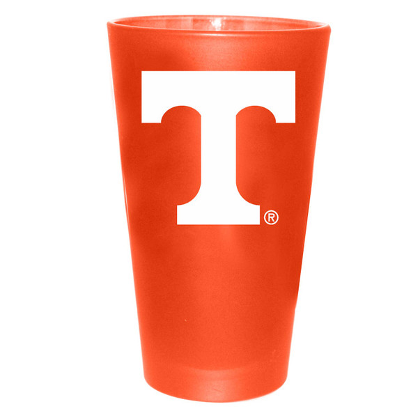Tennessee Orange 16oz Color Frosted Pint Color Logo