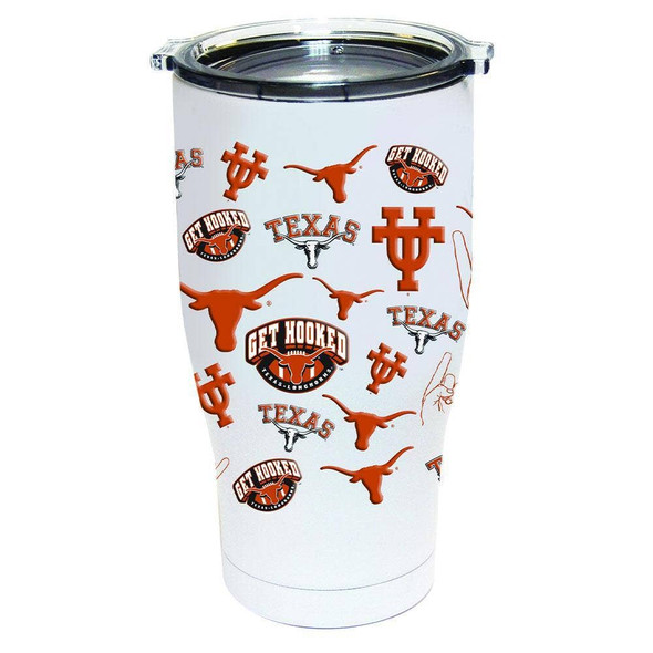 Texas Longhorns 24oz All Over Print Tumbler