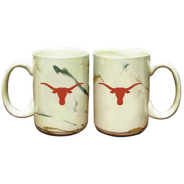 Texas Longhorns Marble Ceramic Mug