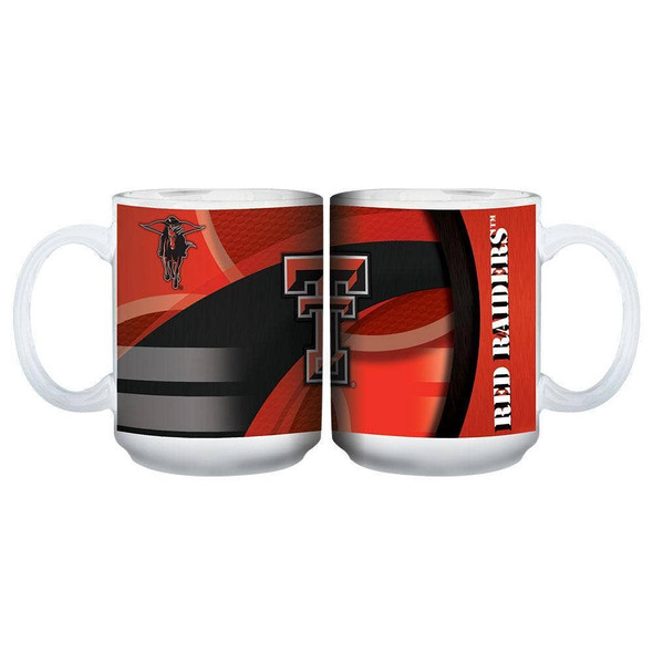 Texas Tech Red Raiders 15oz White Carbon Fiber Mug