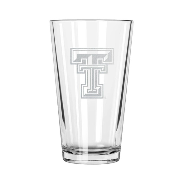Texas Tech Red Raiders 16oz Pint Glass w/Etched Logo