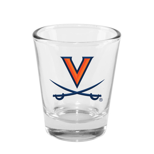 Virginia Cavalier 2oz Clear Collector Glass