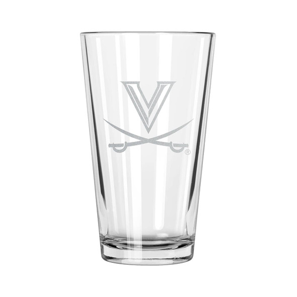 Virginia Cavalier 16oz Pint Glass w/Etched Logo