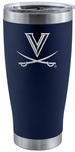 Virginia Cavalier 20oz Navy Tumbler w/Etched Logo