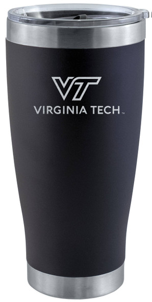 Virginia Tech Hokies 20oz Black Tumbler w/Etched Logo
