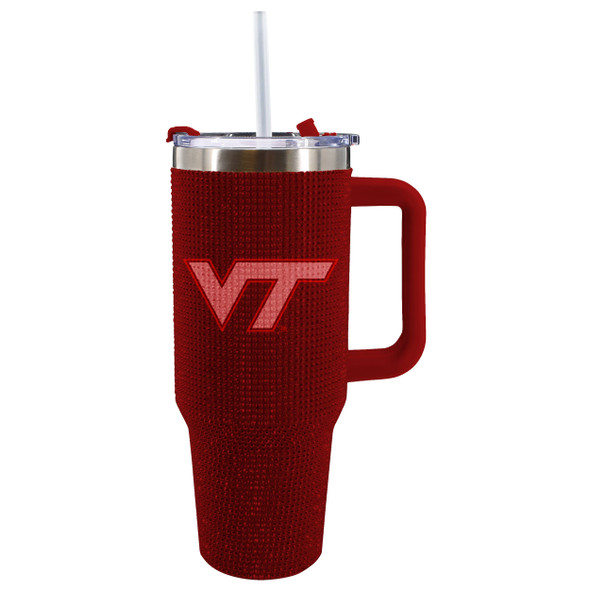 Virginia Tech Hokies 40oz Bling Tumbler