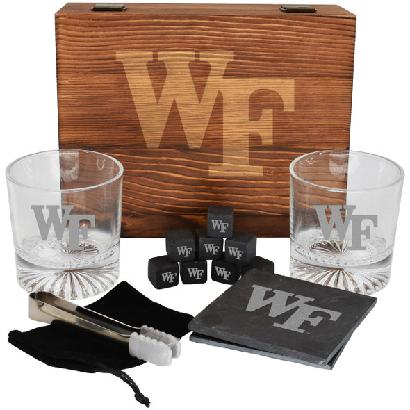 Wake Forest Demon Deacons Boxed Drinkware Set w/Coasters