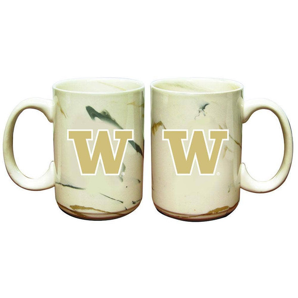 Washington Huskies Marble Ceramic Mug