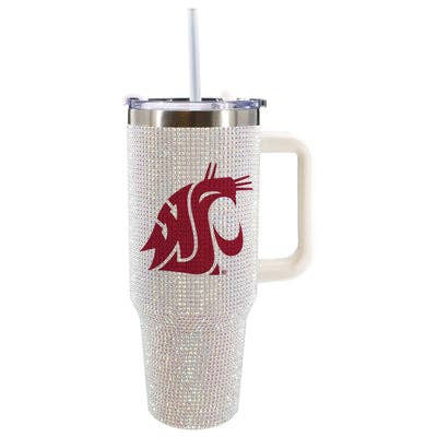 Washington State Cougars 40oz Bling Tumbler
