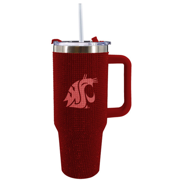 Washington State Cougars 40oz Bling Tumbler