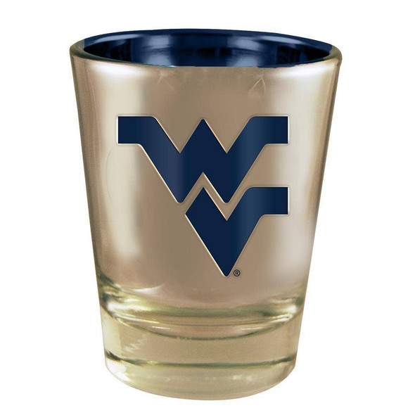 West Virginia Electroplated Shot Glass