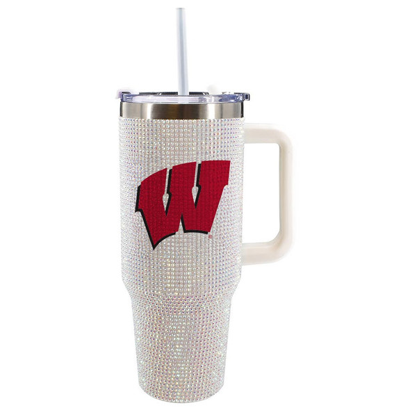 Wisconsin Badgers 40oz Bling Tumbler