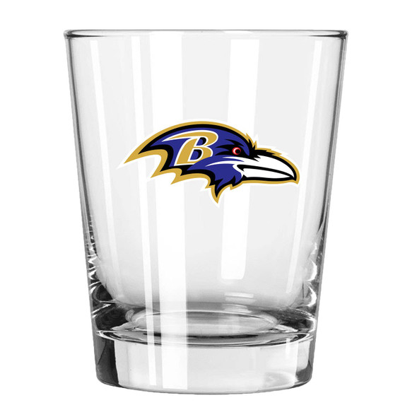 Baltimore Ravens 15oz Old Fashioned w/Color Logo