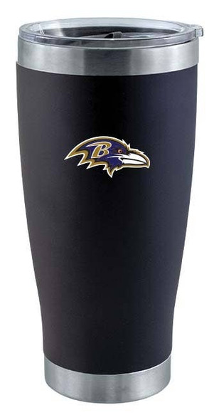 Baltimore Ravens 20oz Black Tumbler w/Color Logo