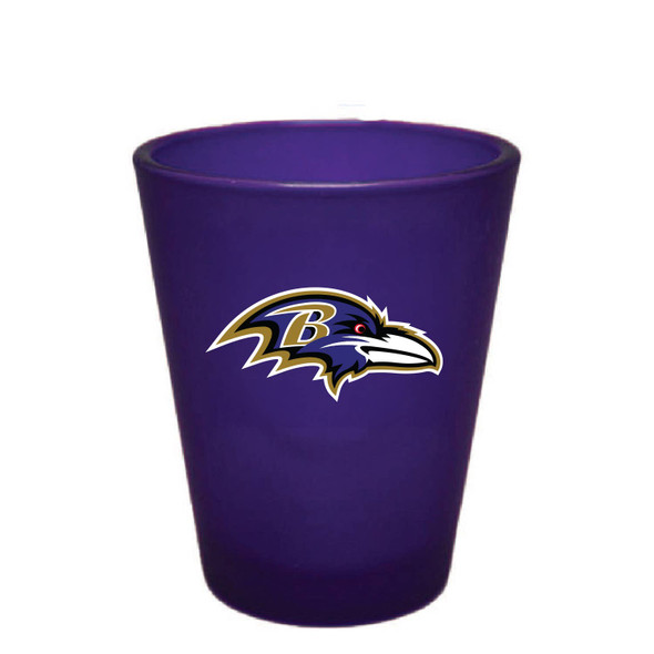 Baltimore Ravens 2oz Frosted Shot Glass