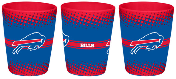 Buffalo Bills 2oz Full Wrap Collector Glass