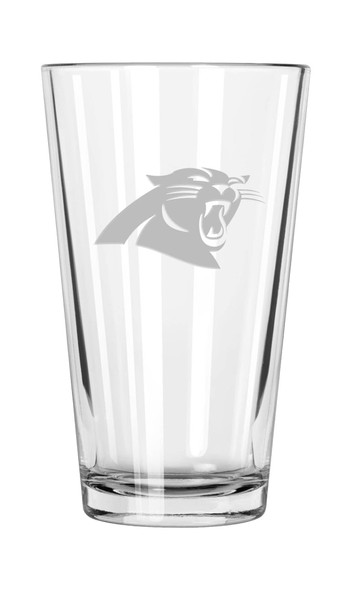 Carolina Panthers 16oz Pint Glass w/Etched Logo