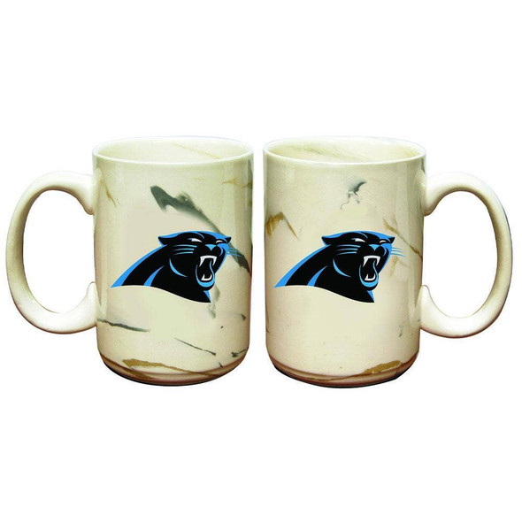 Carolina Panthers Marble Ceramic Mug