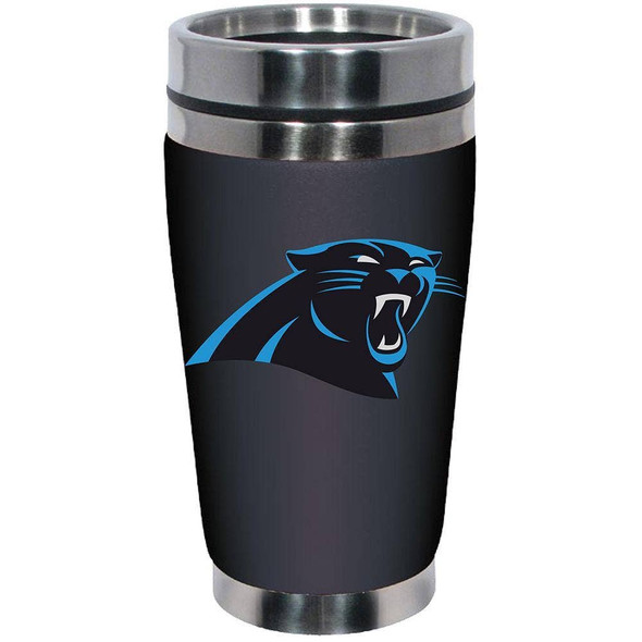 Carolina Panthers 16oz Travel Mug with Neoprene Wrap