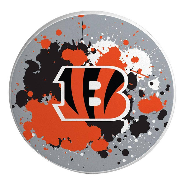 Cincinnati Bengals Paint Splatter Coaster