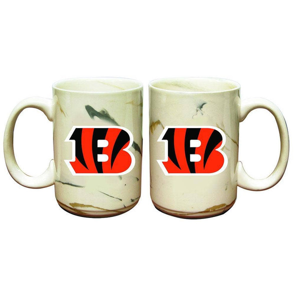 Cincinnati Bengals Marble Ceramic Mug