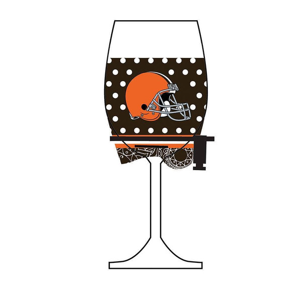 Cleveland Browns Wine Glass Woozie