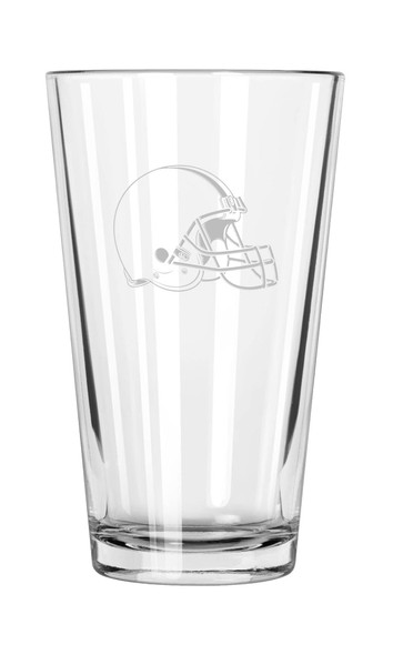 Cleveland Browns 16oz Pint Glass w/Etched Logo