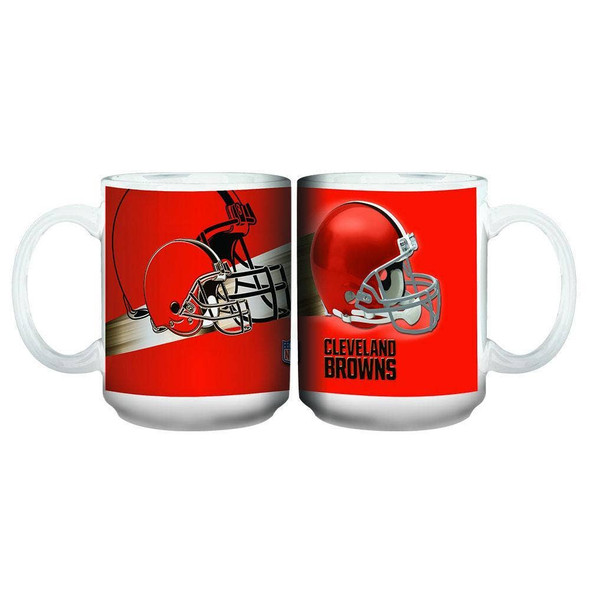 Cleveland Browns 15oz 3D White Mug