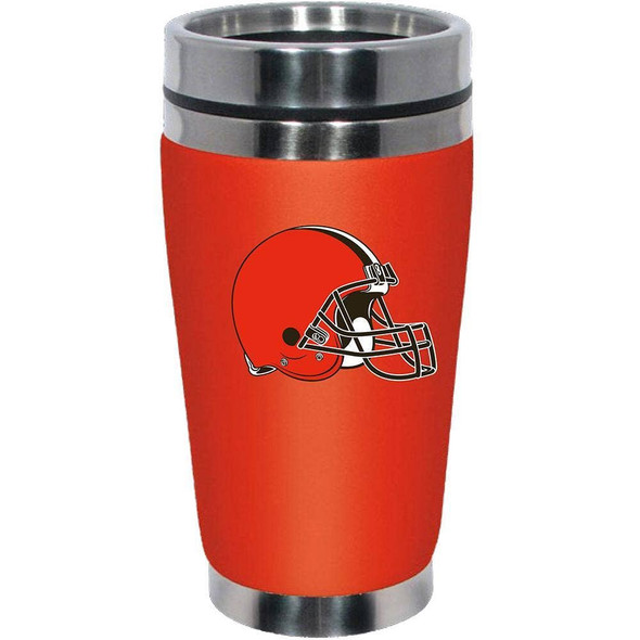 Cleveland Browns 16oz Travel Mug with Neoprene Wrap